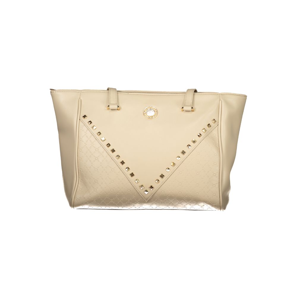 Beige PVC Women Handbag Laura Biagiotti