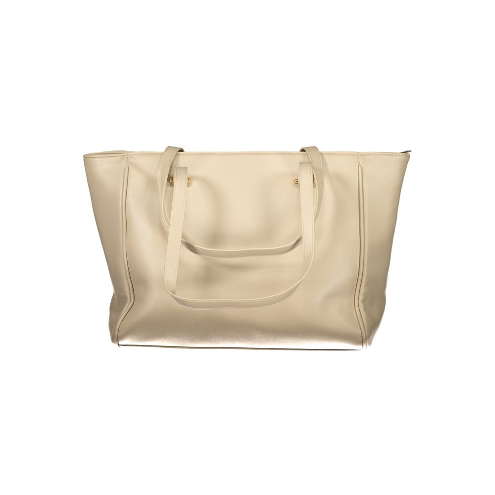 Beige PVC Women Handbag Laura Biagiotti
