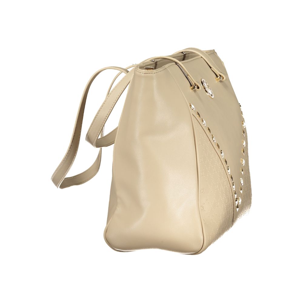 Beige PVC Women Handbag Laura Biagiotti