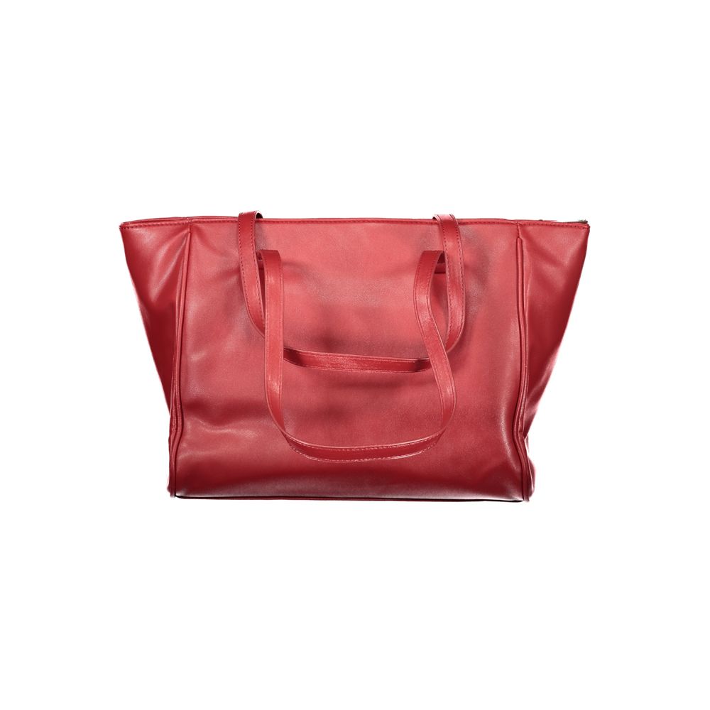Red PVC Women's Handbag Laura Biagiotti