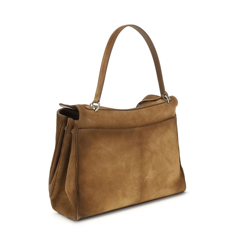 Sac bandoulière Bos Taurus en cuir de veau marron Balenciaga