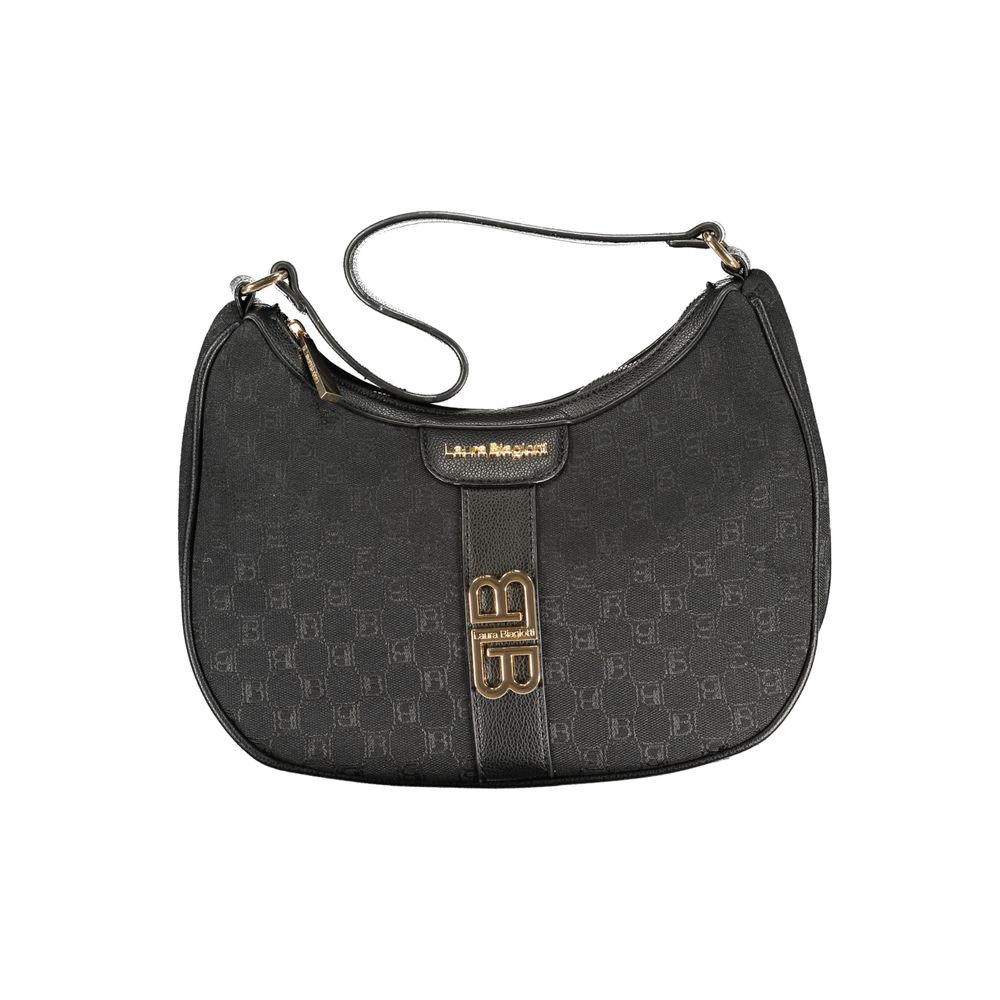 Bolso de mano de poliéster negro Laura Biagiotti