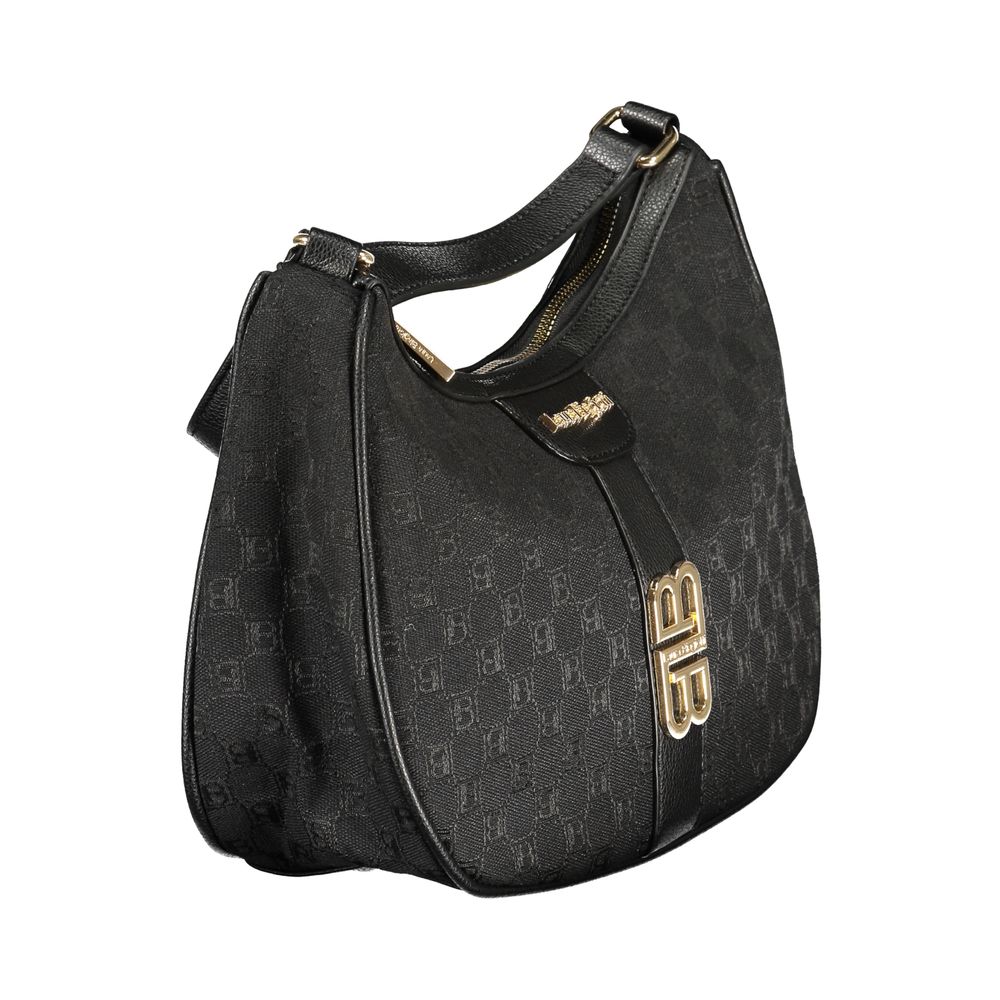 Bolso de mano de poliéster negro Laura Biagiotti