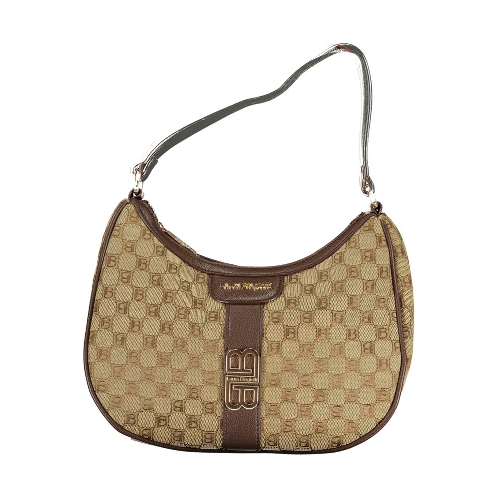 Sac à main en polyester beige Laura Biagiotti
