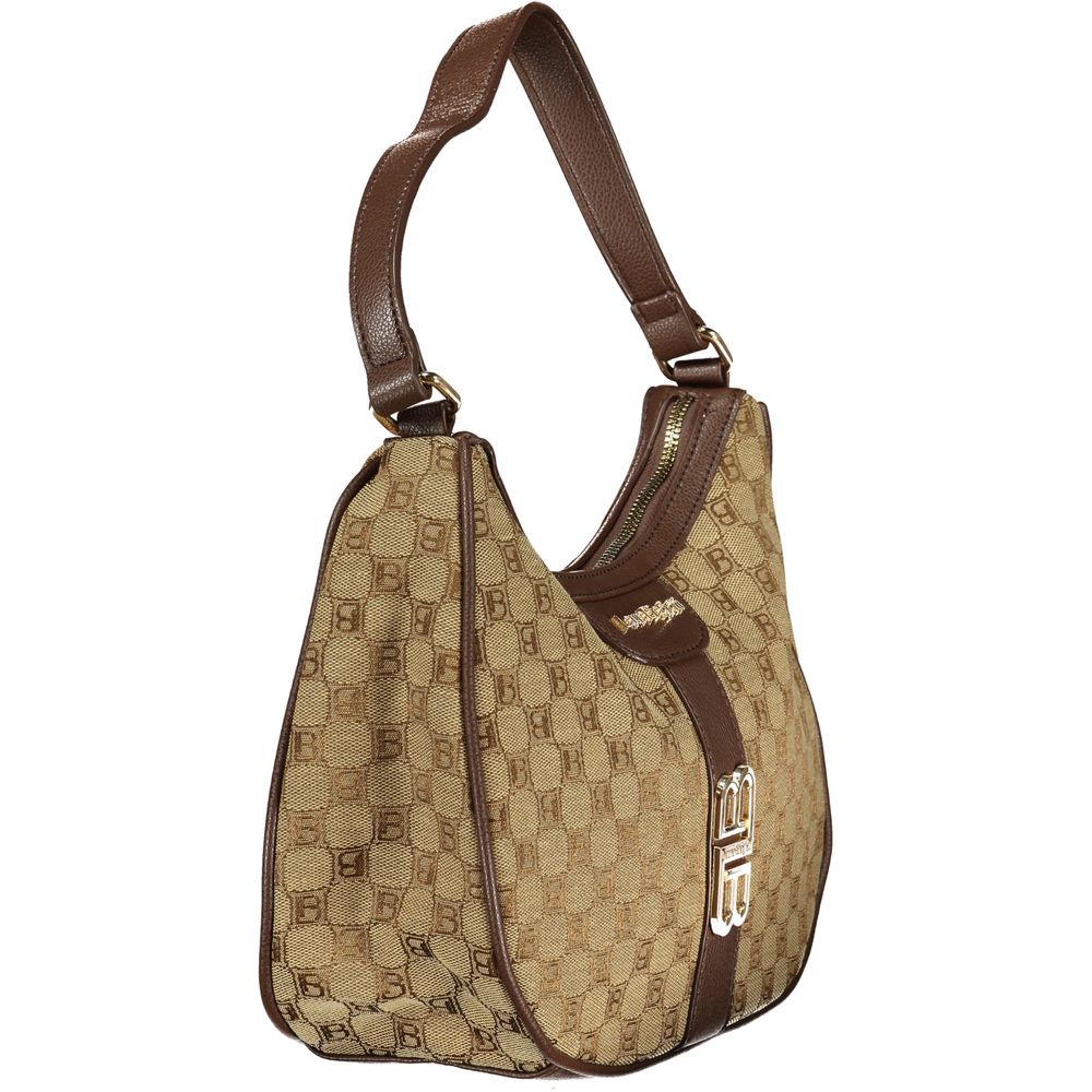 Sac à main en polyester beige Laura Biagiotti