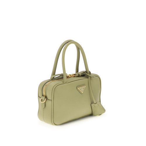Sac à main Bos Taurus en cuir de veau bicolore Prada