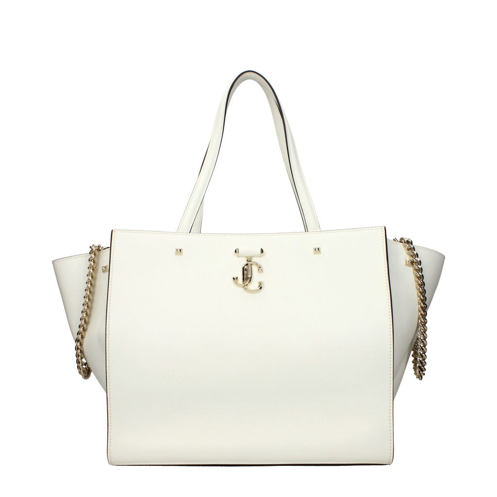 Sac à main en cuir blanc Jimmy Choo