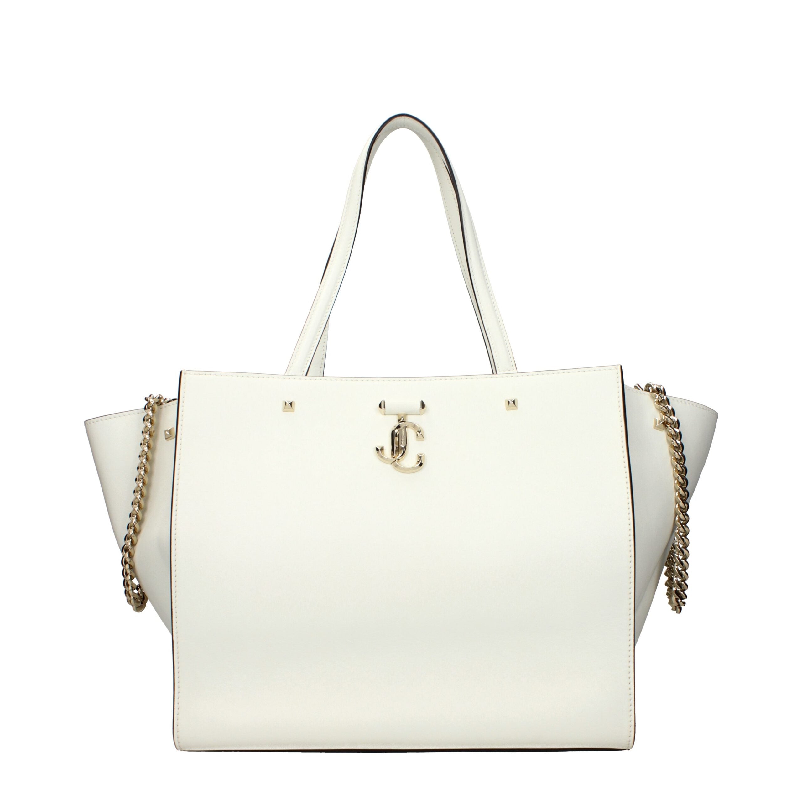 Sac à main en cuir blanc Jimmy Choo
