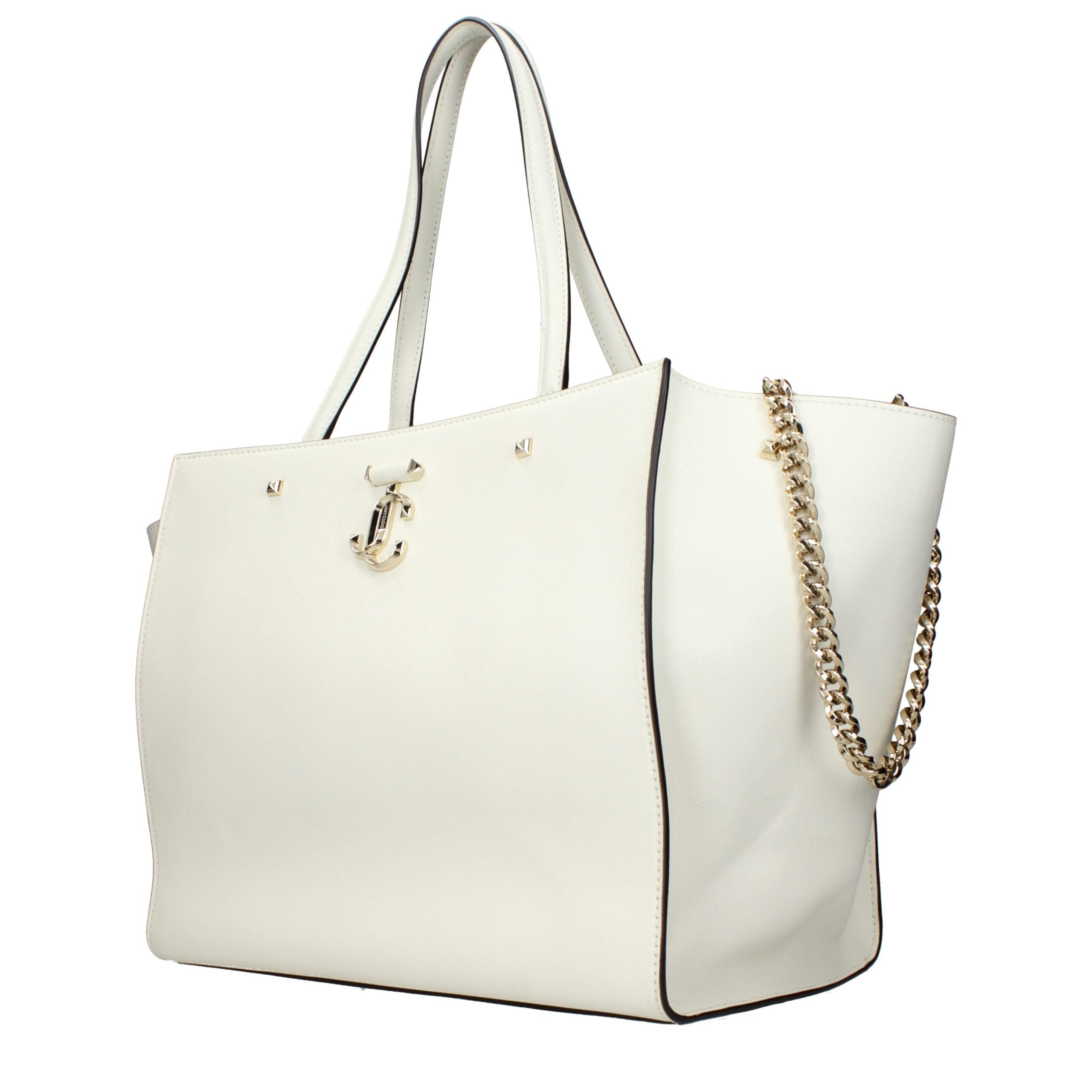 Sac à main en cuir blanc Jimmy Choo