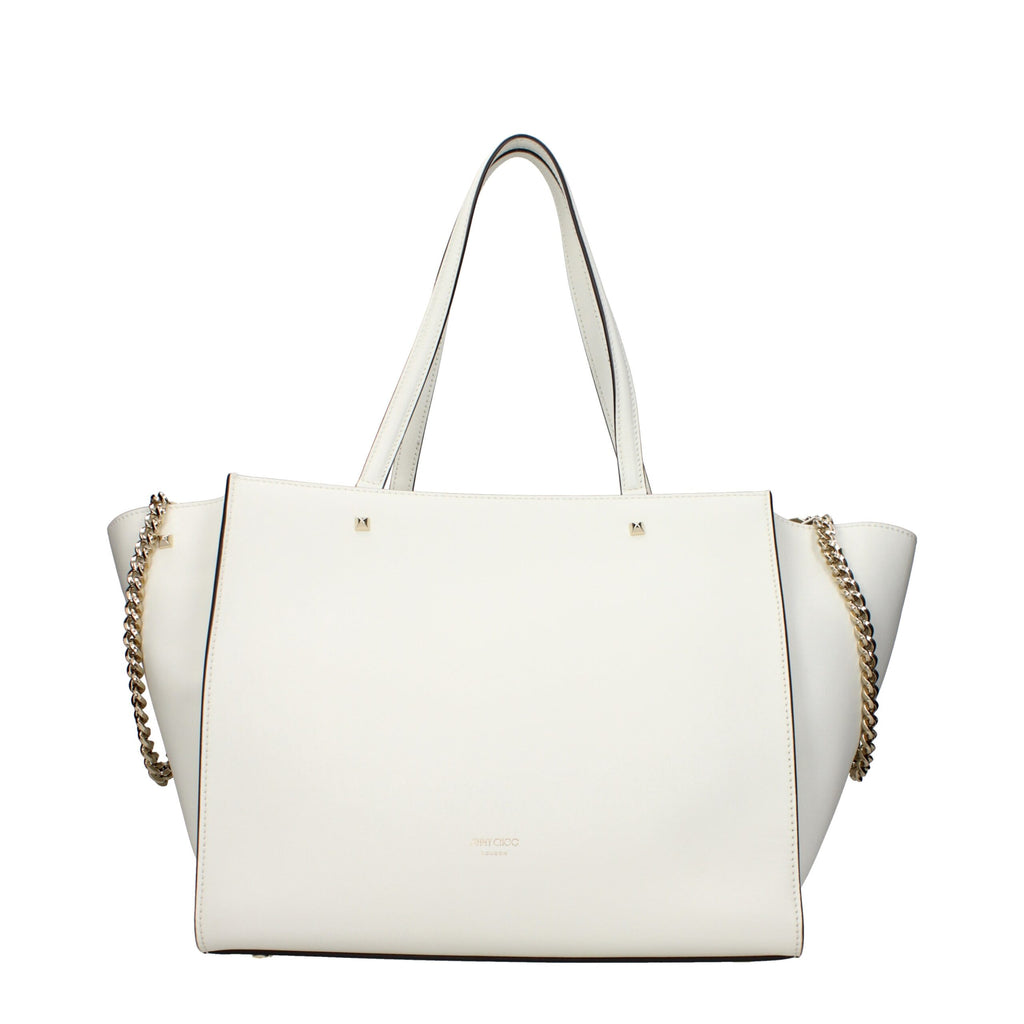 Sac à main en cuir blanc Jimmy Choo