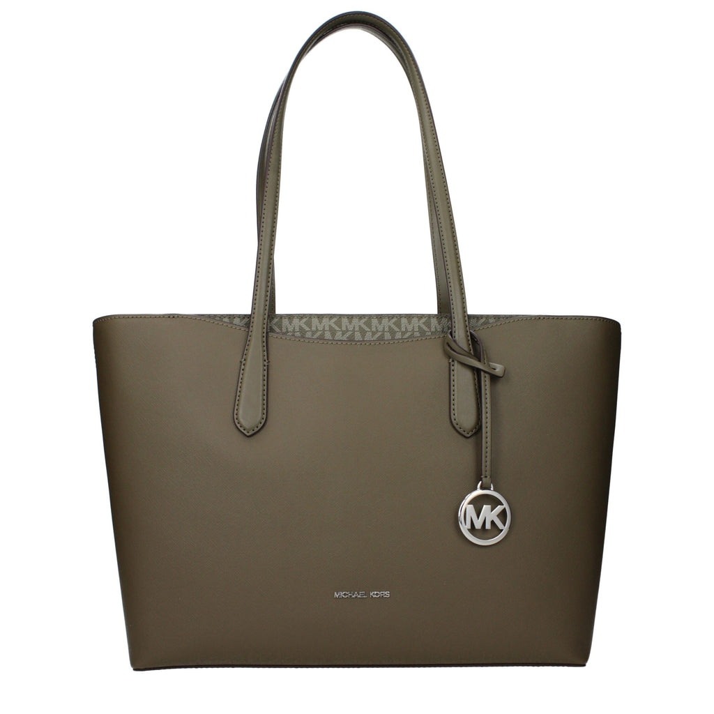 Sac à main en tissu vert Michael Kors