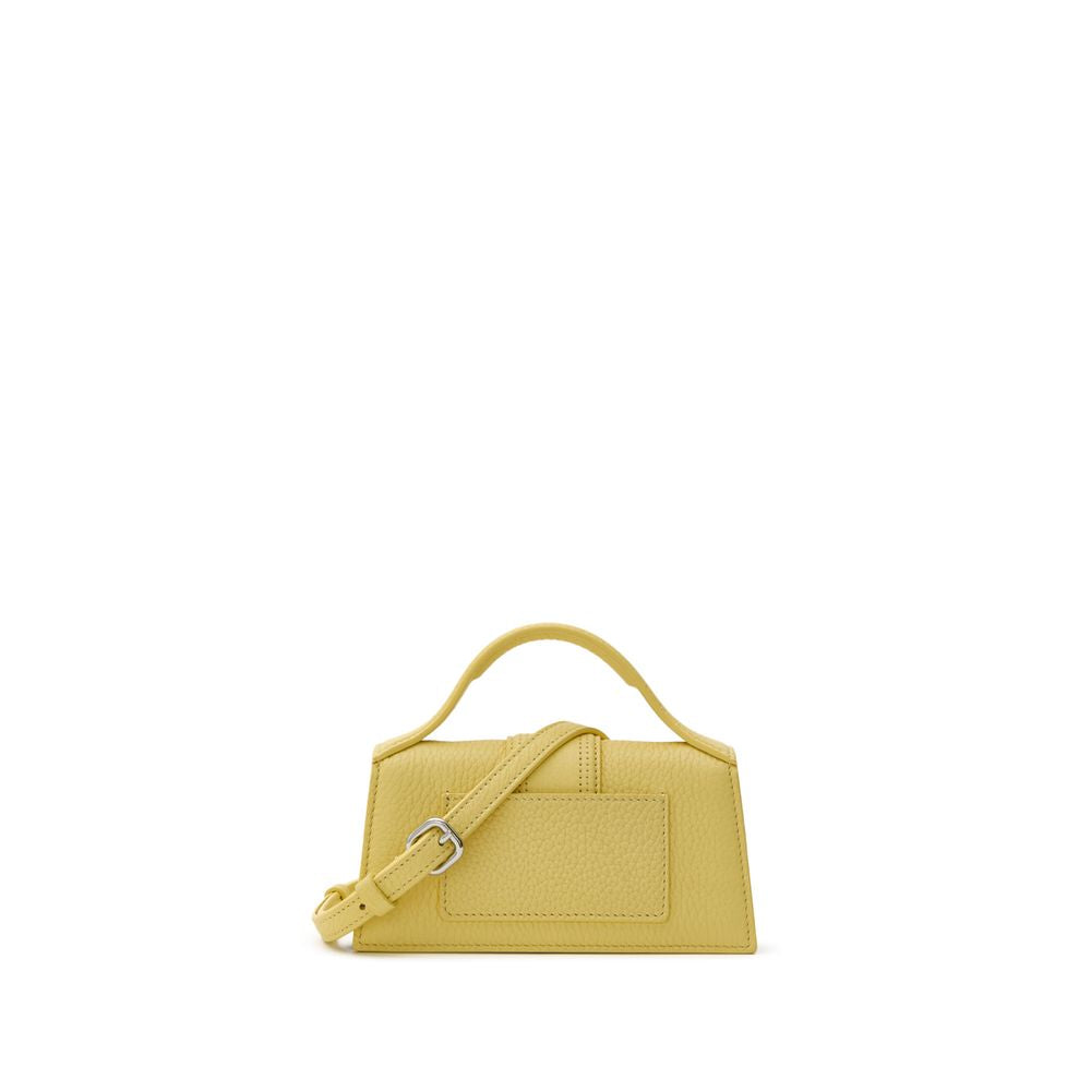 Sac à main en cuir jaune Jacquemus