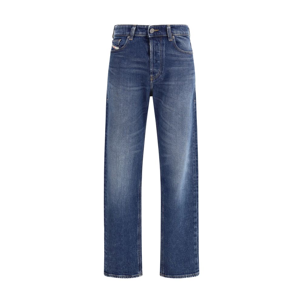 Jean droit en coton bleu Diesel