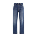 Jean droit en coton bleu Diesel