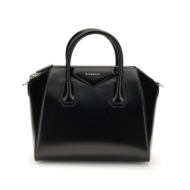Sac à main Bos Taurus en cuir de veau noir Givenchy