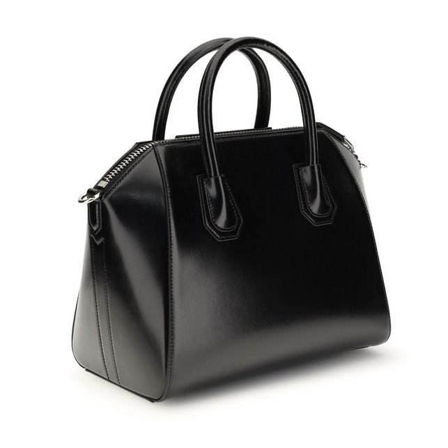 Sac à main Bos Taurus en cuir de veau noir Givenchy