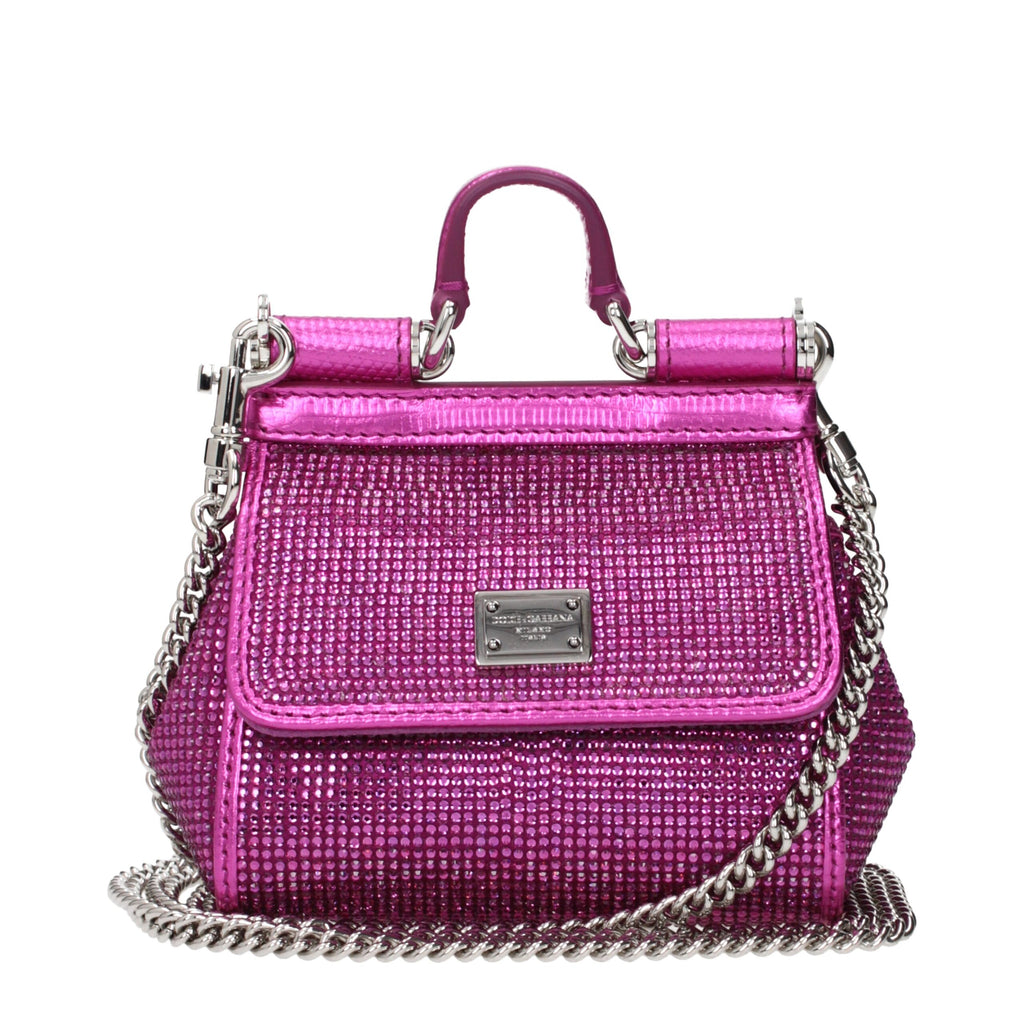 Sac à main en satin rose Dolce&Gabbana