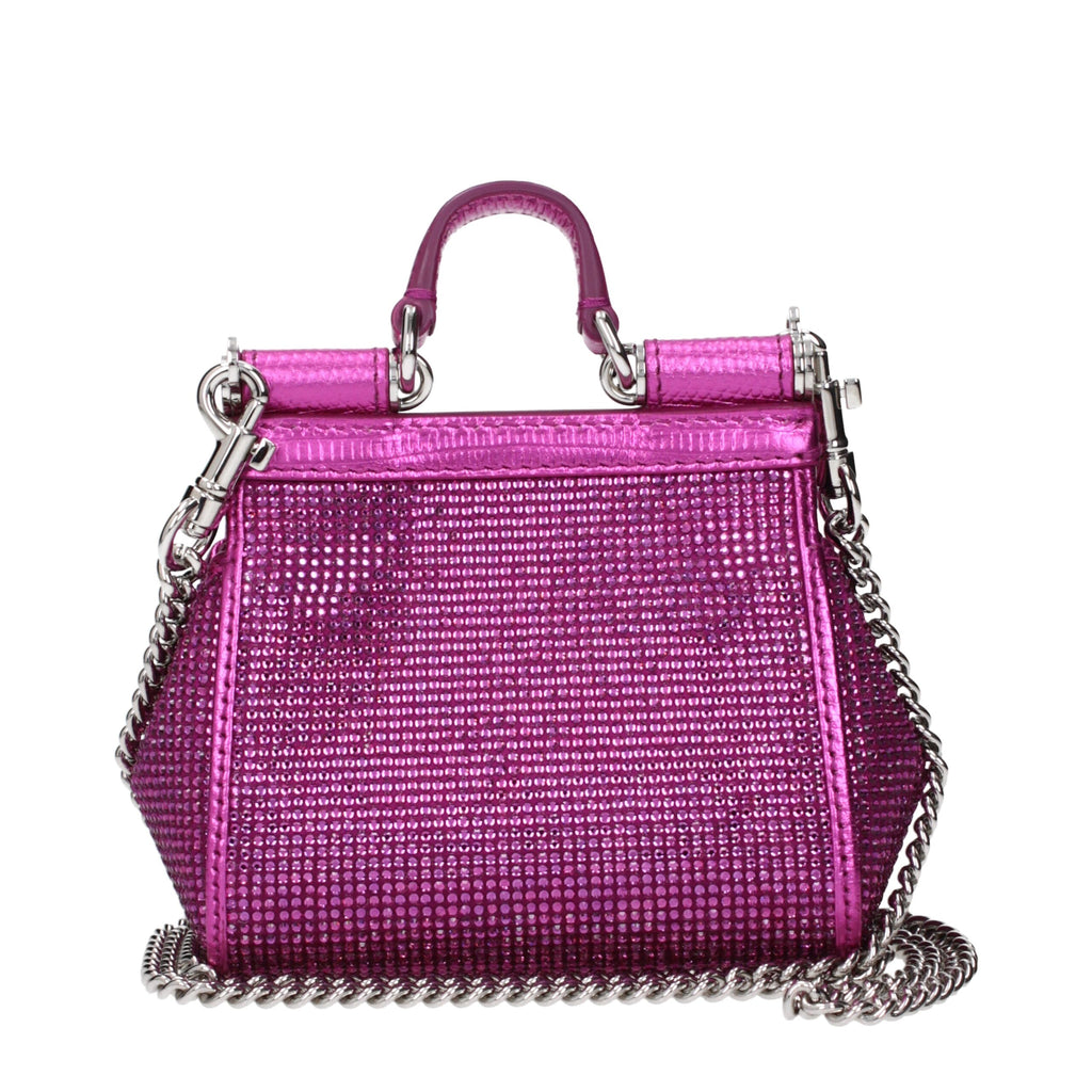 Sac à main en satin rose Dolce&Gabbana
