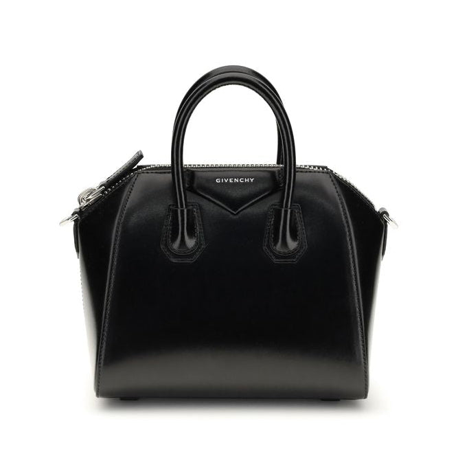 Sac à main Bos Taurus en cuir de veau noir Givenchy
