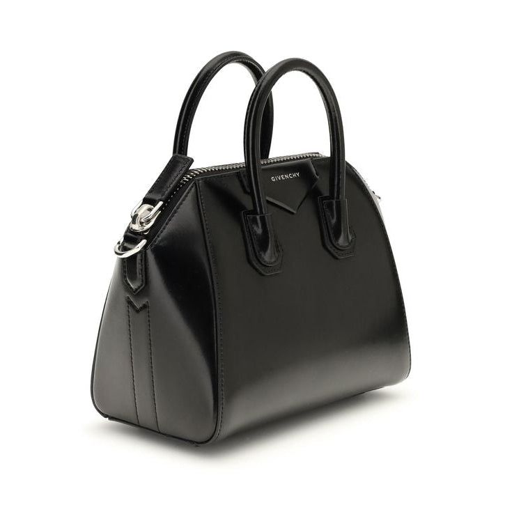 Sac à main Bos Taurus en cuir de veau noir Givenchy