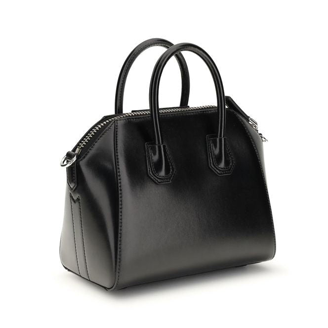 Sac à main Bos Taurus en cuir de veau noir Givenchy