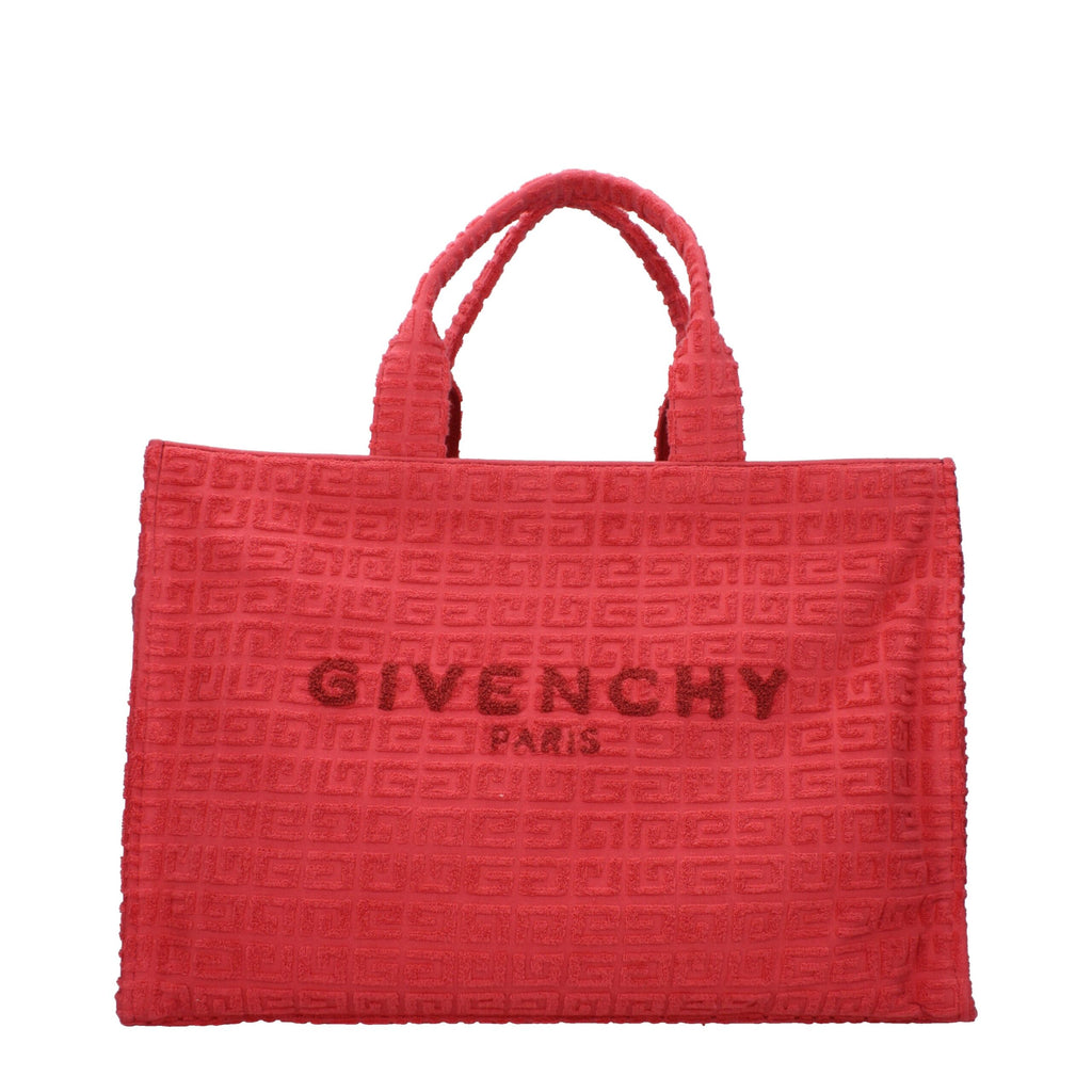 Givenchy red fabric tote bag