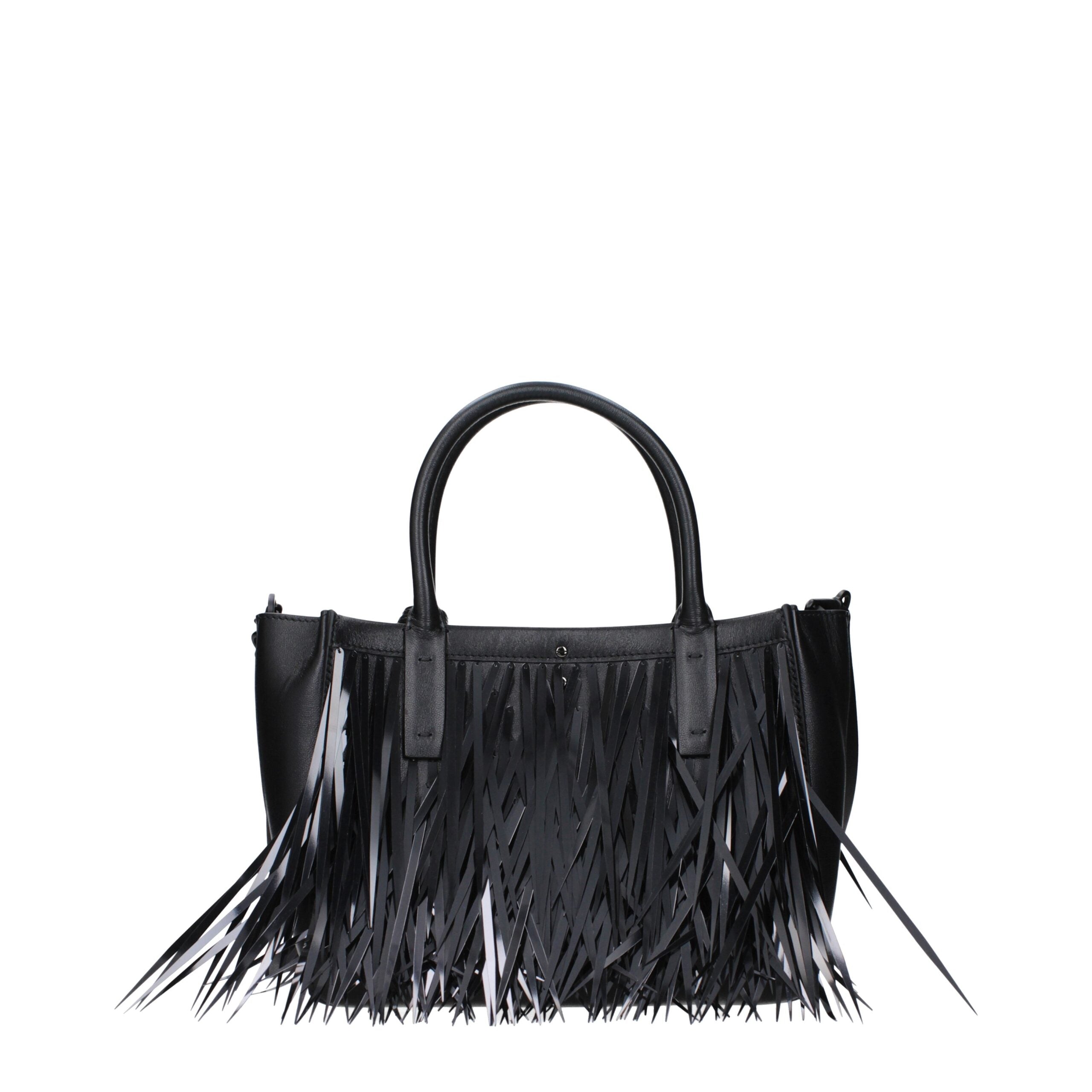 Sac à main en cuir noir Valentino Garavani