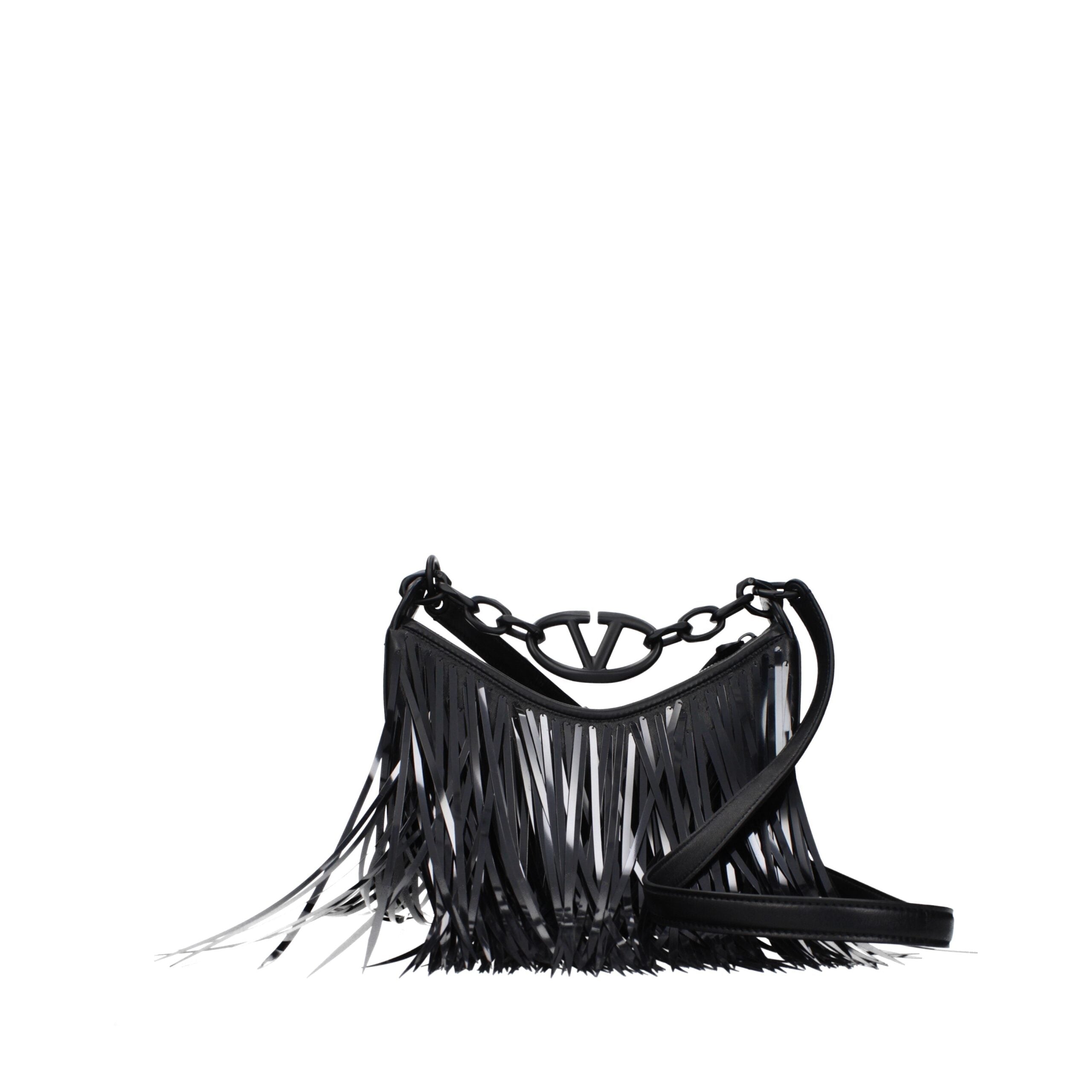 Sac bandoulière en cuir noir Valentino Garavani