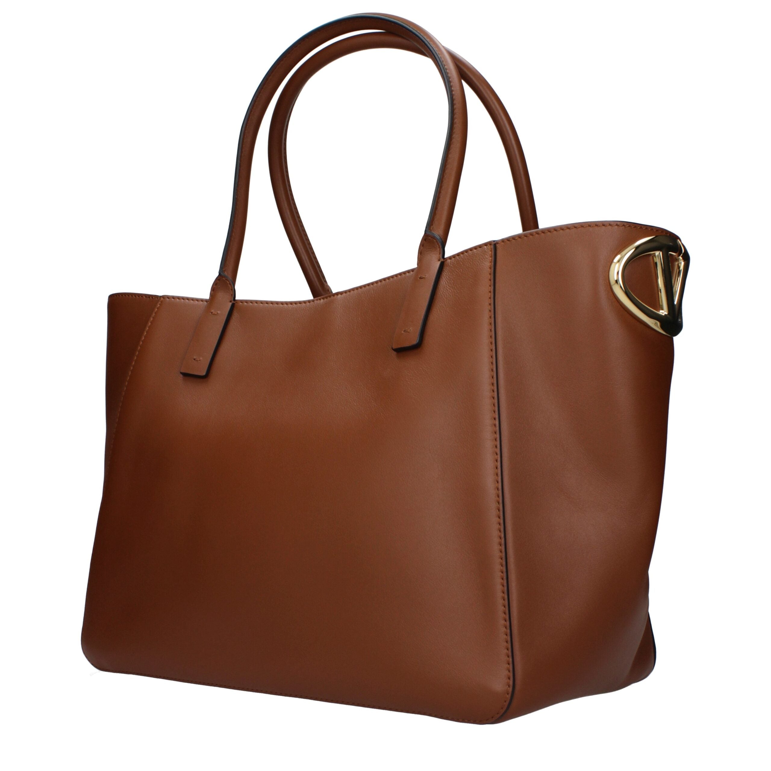 Sac à main en cuir marron Valentino Garavani