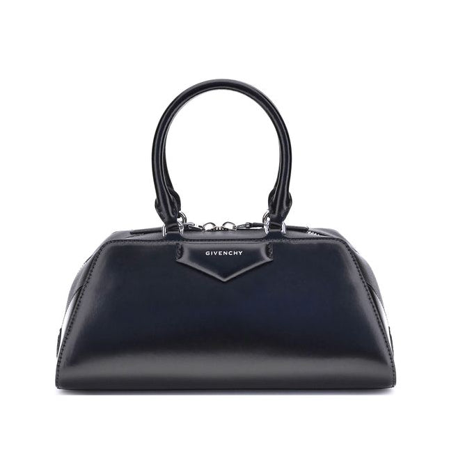 Sac à main Bos Taurus en cuir de veau noir Givenchy