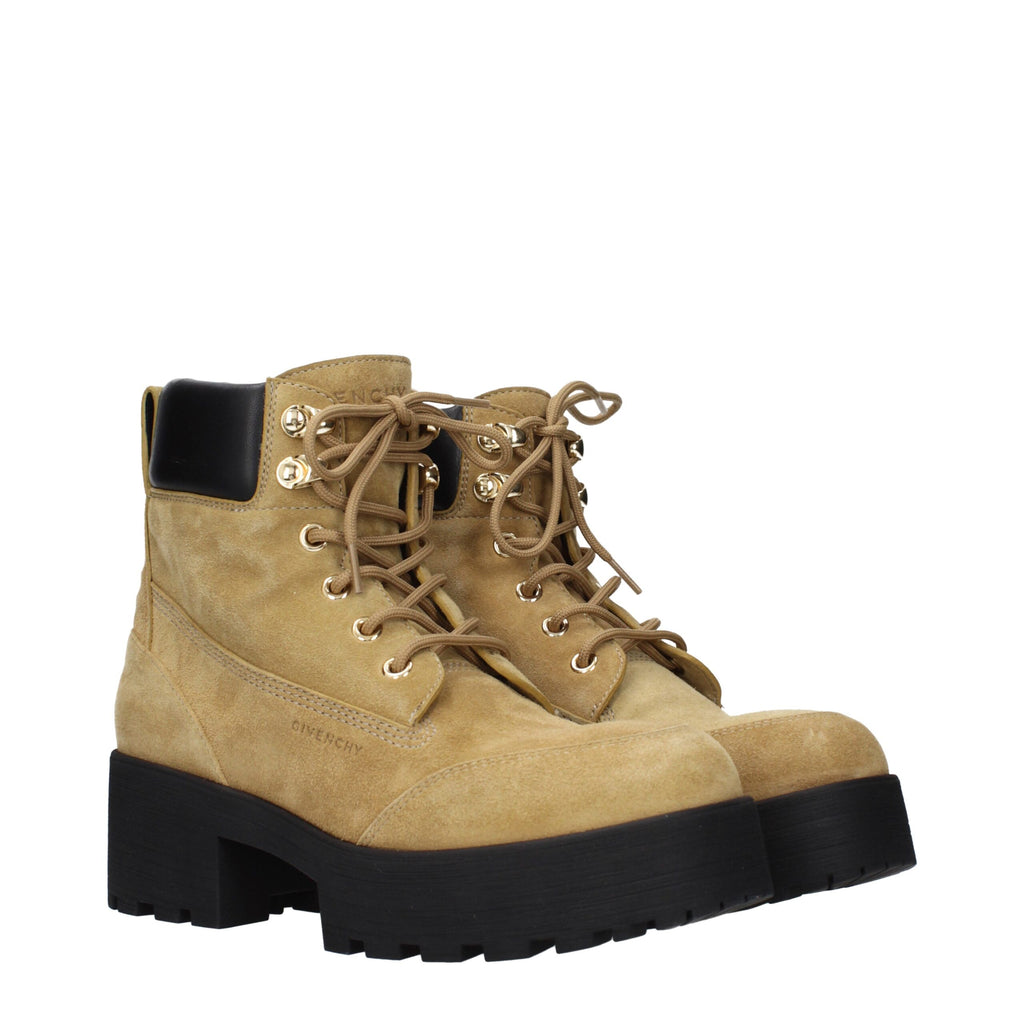 Bottines en cuir marron Givenchy