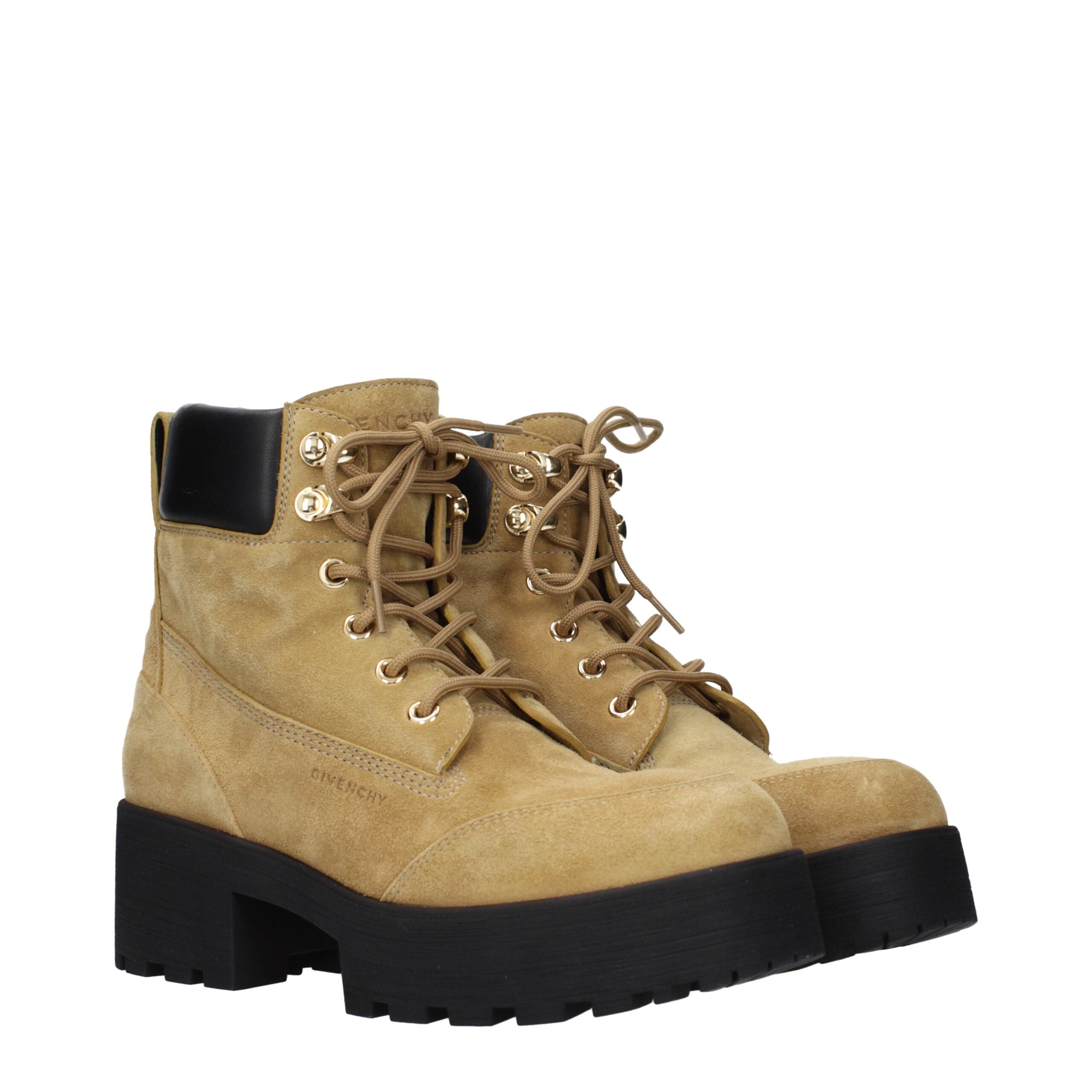 Bottines en cuir marron Givenchy