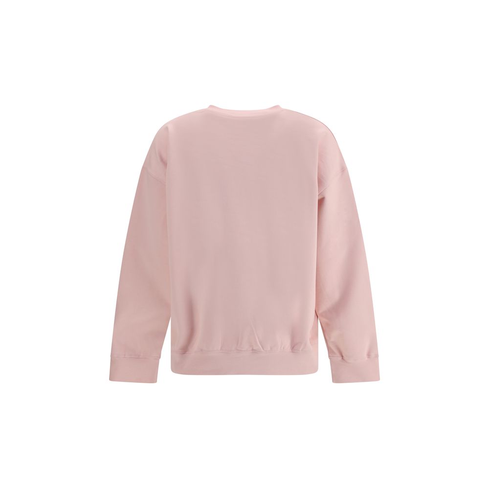 Sweat en coton rose Ganni