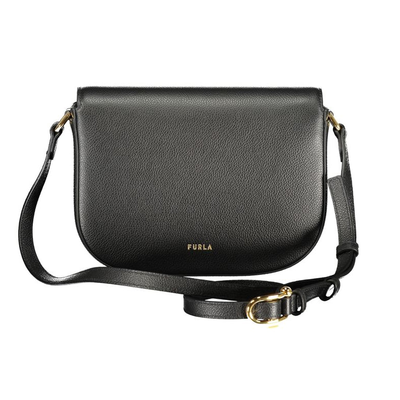 Sac à bandoulière en cuir noir Furla