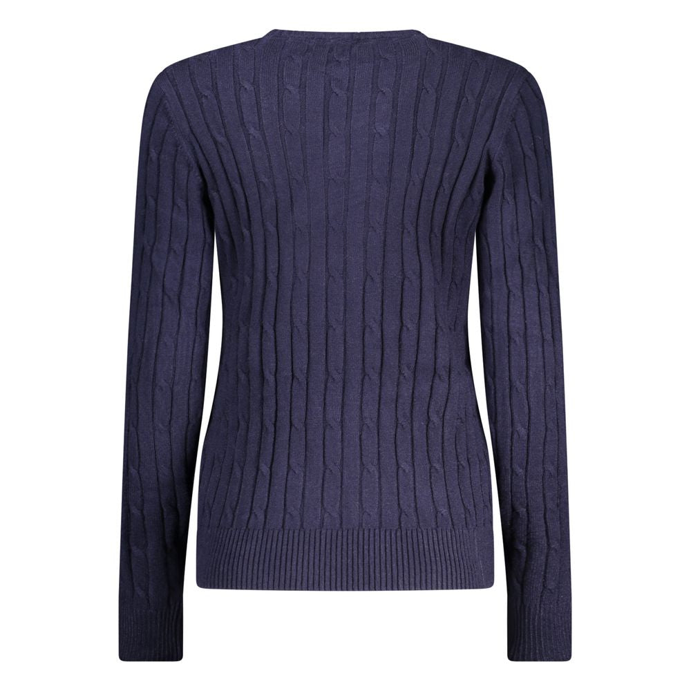 Pull en viscose bleue Norway 1963