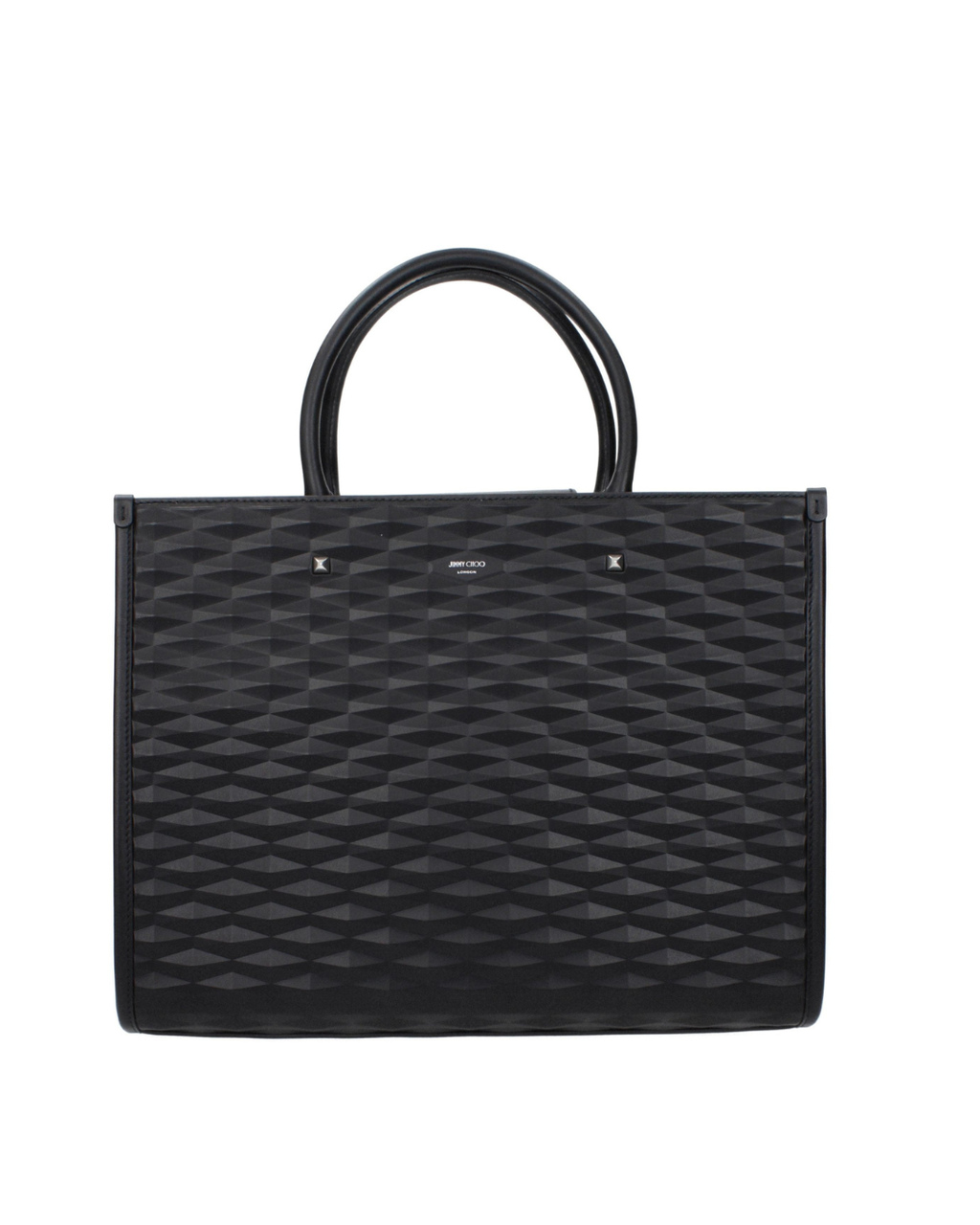 Sac à main en cuir noir Jimmy Choo