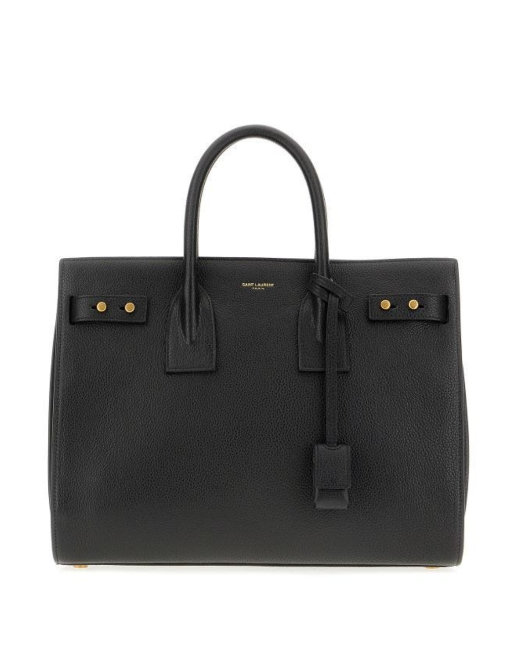 Sac à main Sac en cuir de veau noir Saint Laurent
