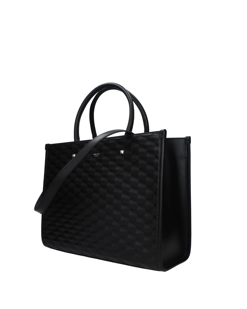 Sac à main en cuir noir Jimmy Choo