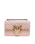 Sac bandoulière mini Love One rose poudré Pinko