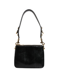 Sac bandoulière en cuir exotique noir Dolce&Gabbana