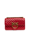 Sac bandoulière mini Love One en cuir rouge Pinko