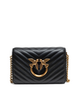 Bandolera mini Love Click de piel negra Pinko