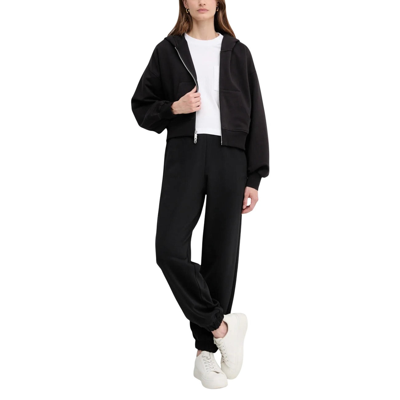 Sudadera negra con cremallera Calvin Klein