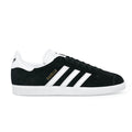 Basket plate Adidas Gazelle noire blanche