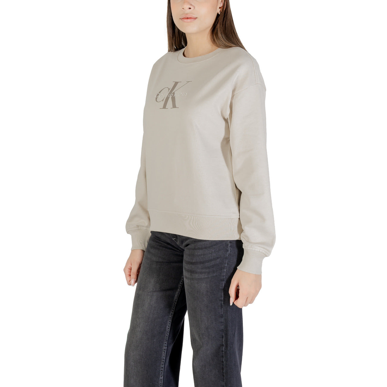 Sudadera beige Calvin Klein