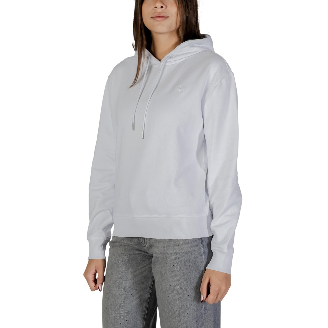 Sudadera blanca con capucha Calvin Klein