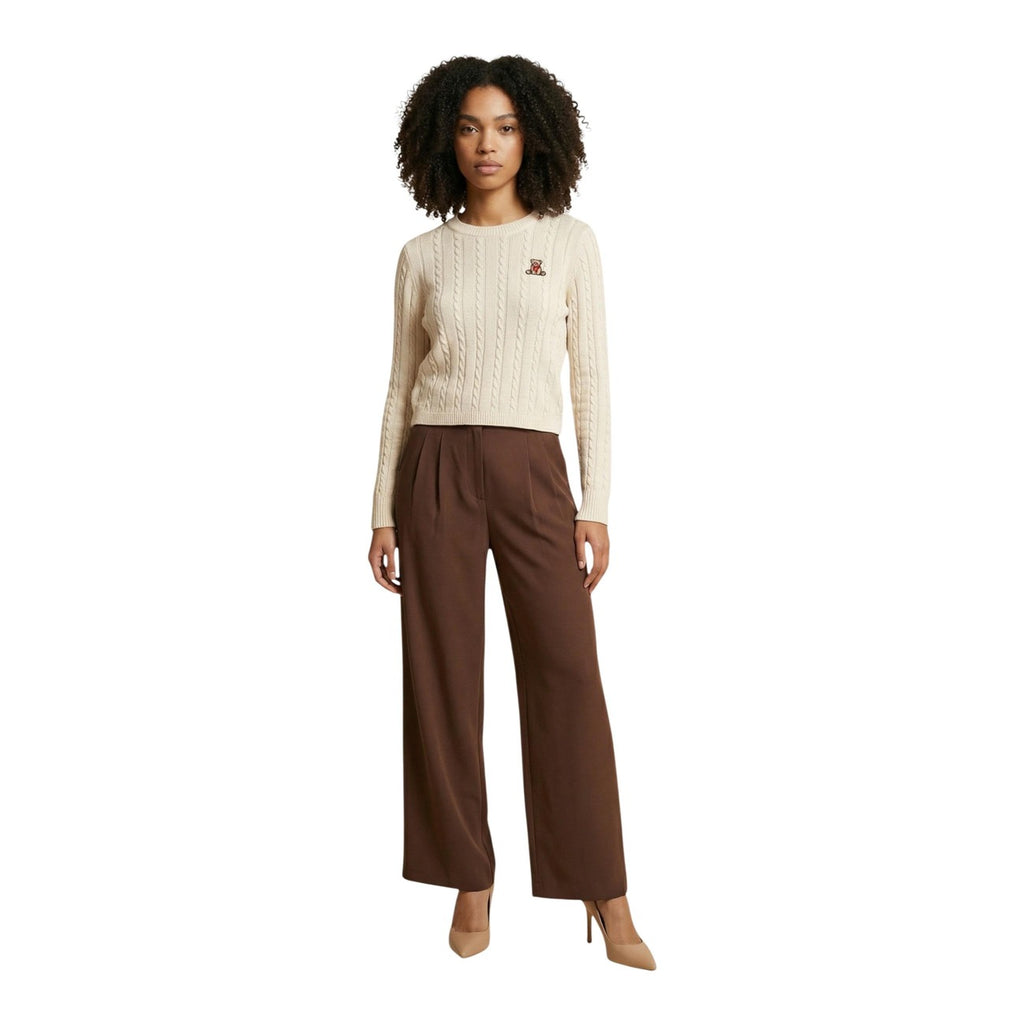 Pull beige torsadé Jacqueline De Yong