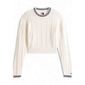 Pull blanc torsadé Tommy Hilfiger